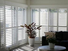 White Plantation Shutters PVC