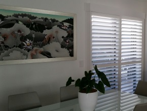 White Plantation Shutters PVC